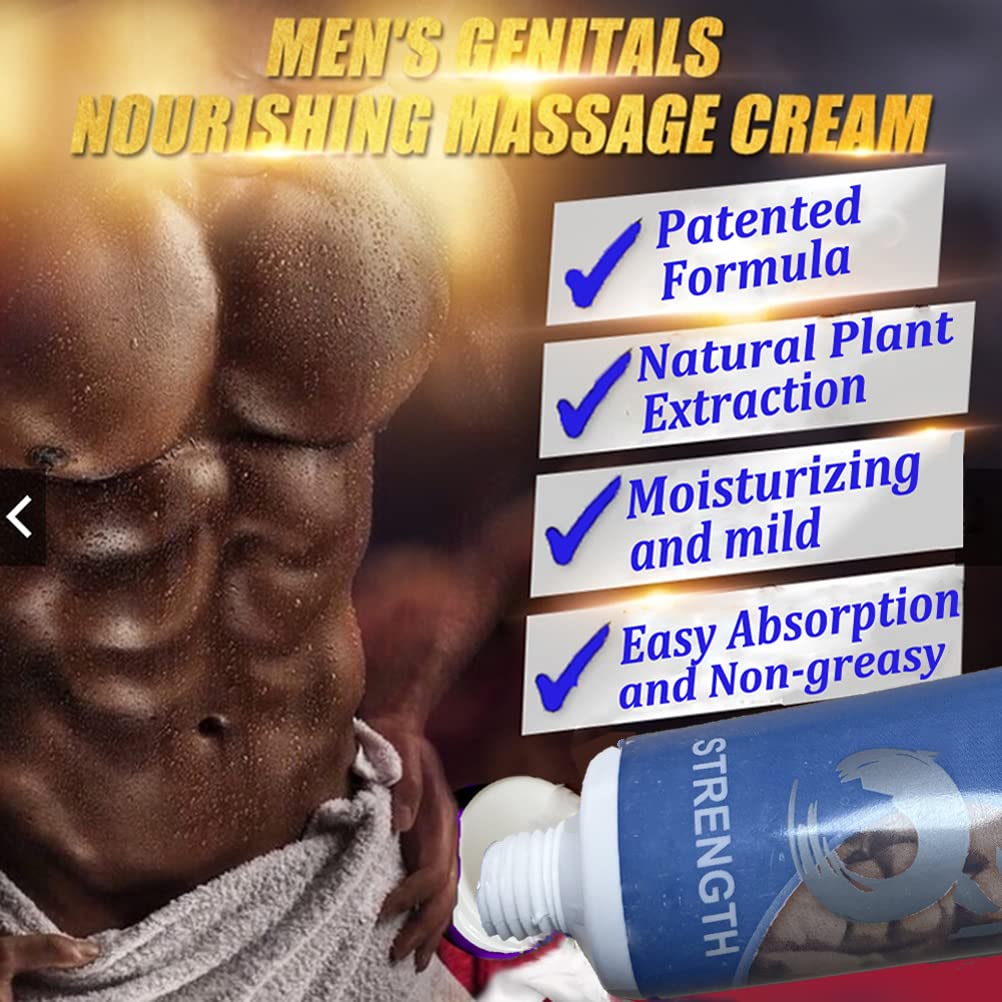 Ampliación masculina, crema de ampliación de parte privada, crema extensora más gruesa más larga fuerte para hombres 1.7 fl oz (azul cielo)