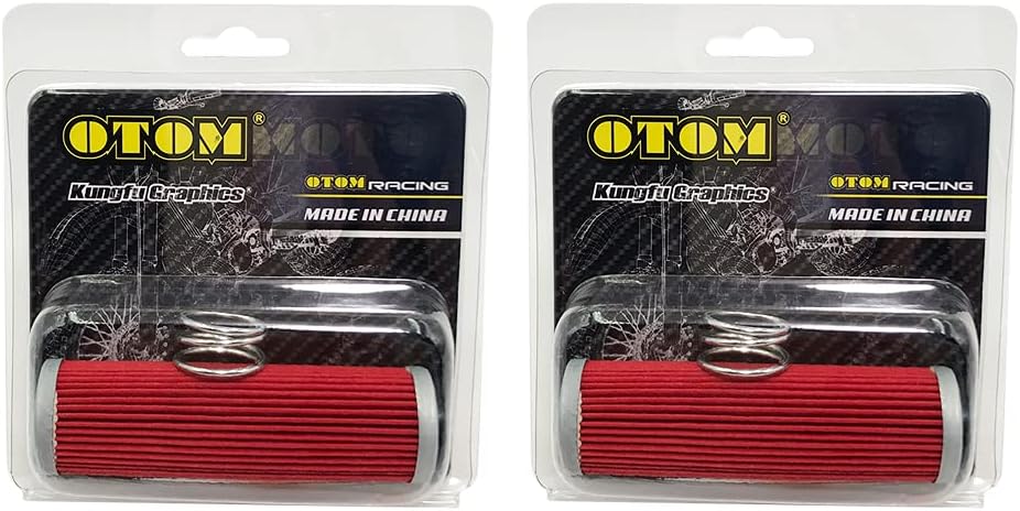 OTOM OUDIMO – 2 filtros de aceite de motor para motocicleta, papel de filtración importado para ZONGSHEN NC250 NC450 Off-Road Motocross Dirt Bike