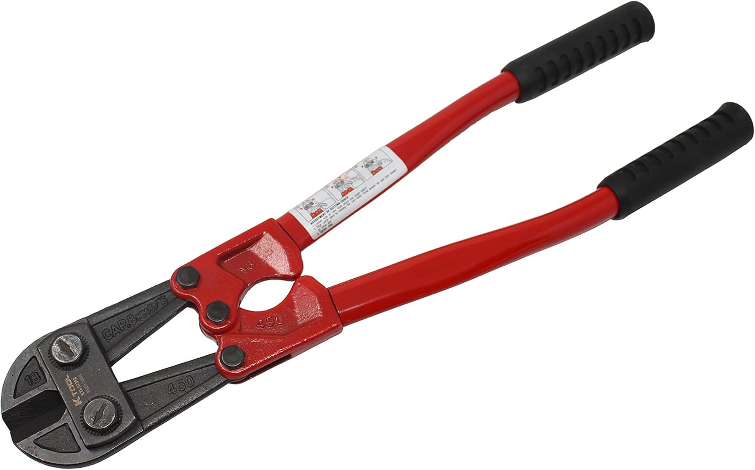 K Tool International 57318 Cortadores de pernos de corte de cortadora de 18 pulgadas para garajes, talleres de reparación y bricolaje, cabezal de