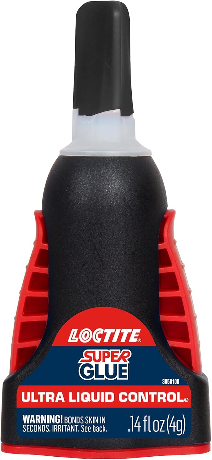 Loctite Super Glue Ultra Liquid Control, Superpegamento transparente, Adhesivo de cianoacrilato, pegamento instantáneo, secado rápido, botella de