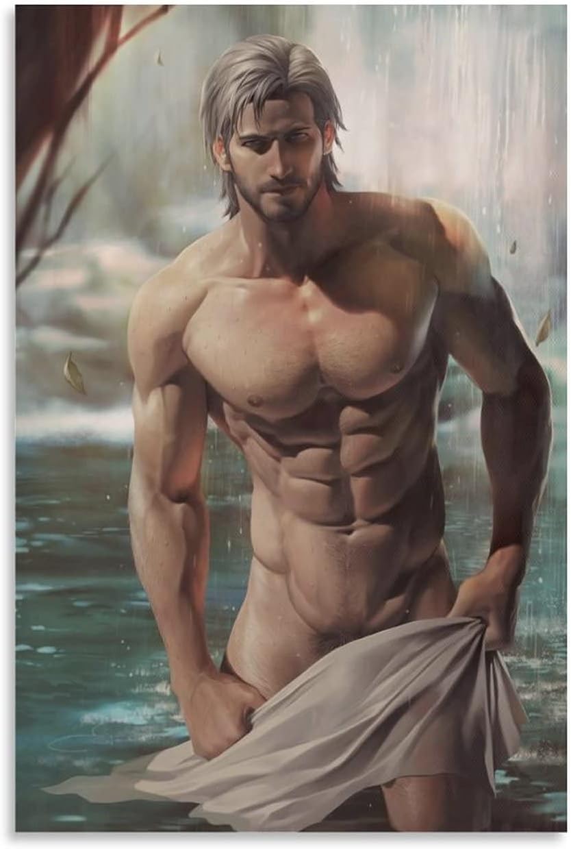 Póster de hombre sexy con músculo gay, impresión artística para pared, pintura fotográfica, cuadro colgante, decoración de dormitorio familiar,