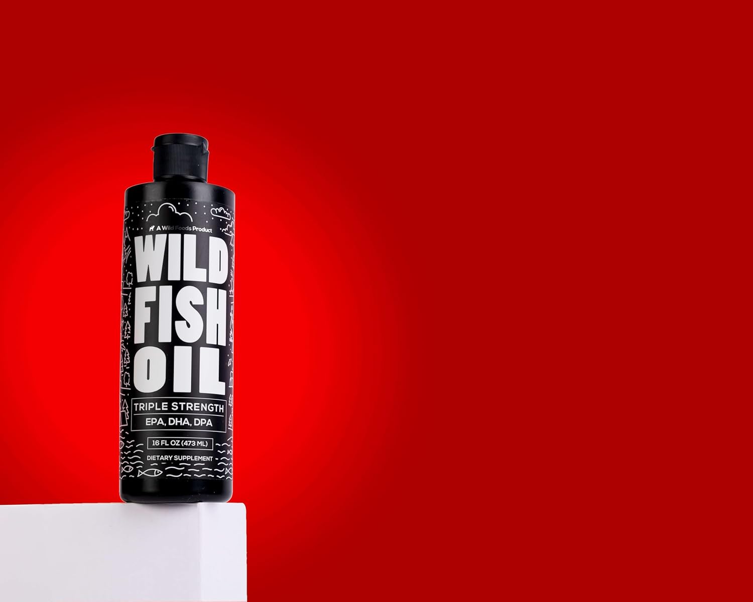 Wild Foods Suplemento líquido de aceite de pescado Omega 3, limón, 16 onzas (paquete de 2)  Atrapado salvaje, sin eructos, inodoro, sin OMG, sin