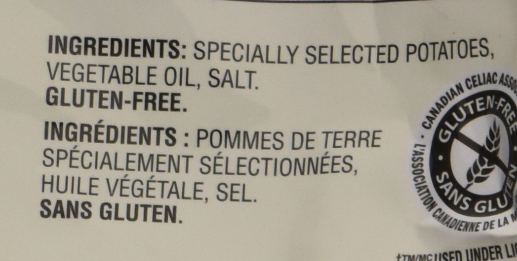 Tamaño familiar ligeramente salado, 255 g9 oz. Importado de Canadá