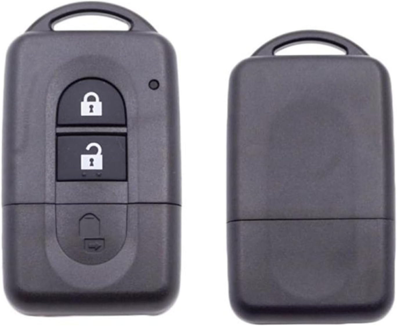 Oulesh Fundas para llavero de coche para Nissan NV200 Qashqai X-Trail Micra, 2 botones de carcasa de llave remota