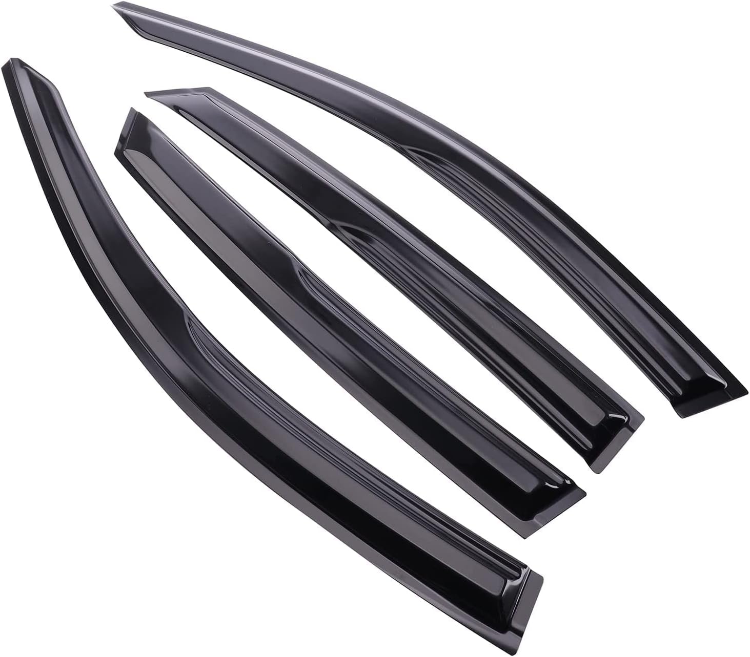 Juego de 4 viseras adhesivas para ventana, deflectores, protectores contra la lluvia, compatible con Honda Civic 94944 2006-2011