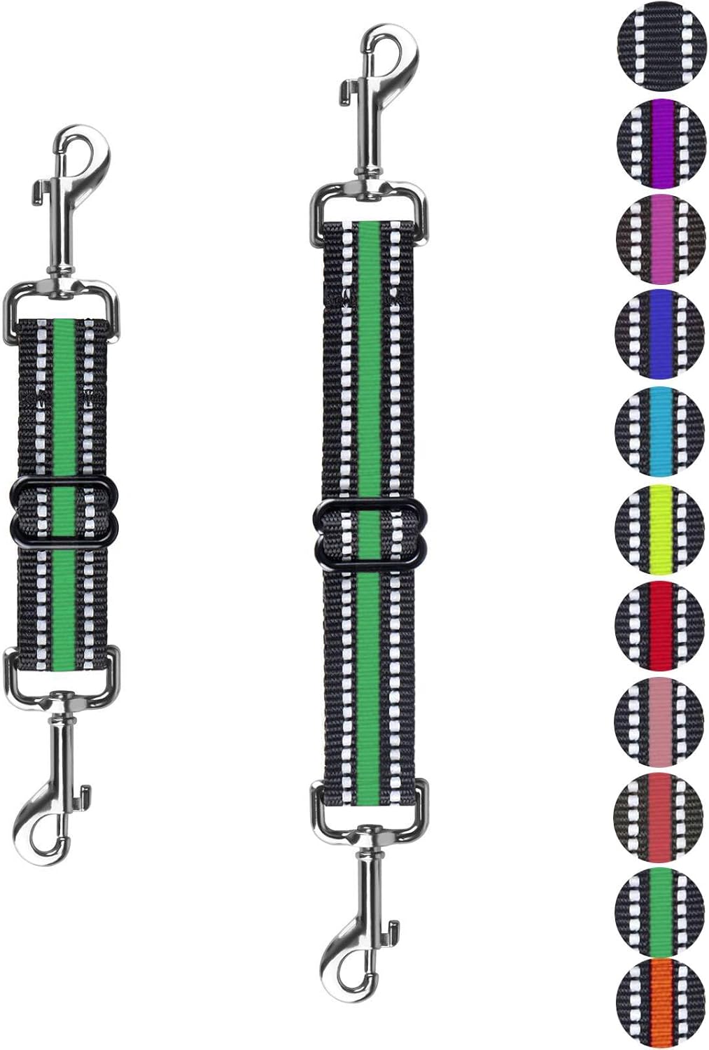 Clip de seguridad para collar de punta, 2 clips de seguridad para perro, clip de seguridad para correa de perro, clip de seguridad reflectante