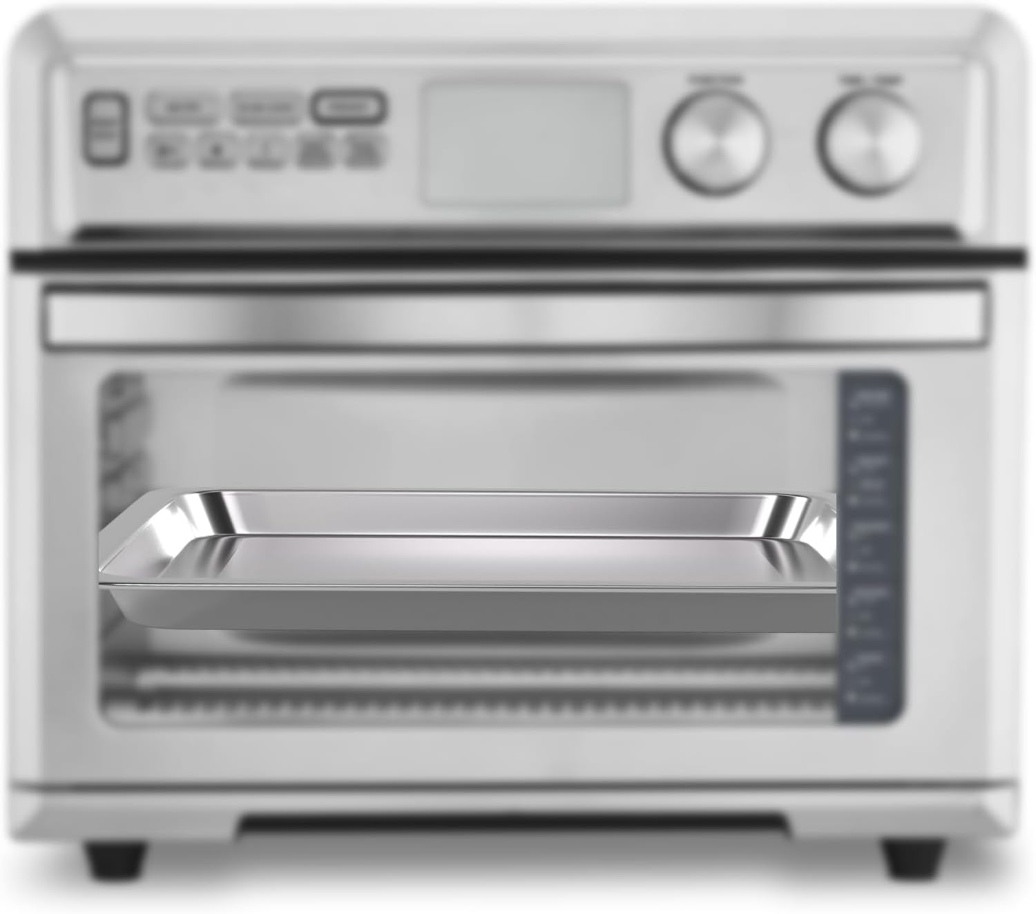 Bandeja para hornear de acero inoxidable compatible con bandeja de horno tostadora Cuisinart, adecuada para freidora de aire Cuisinart TOA-060 y