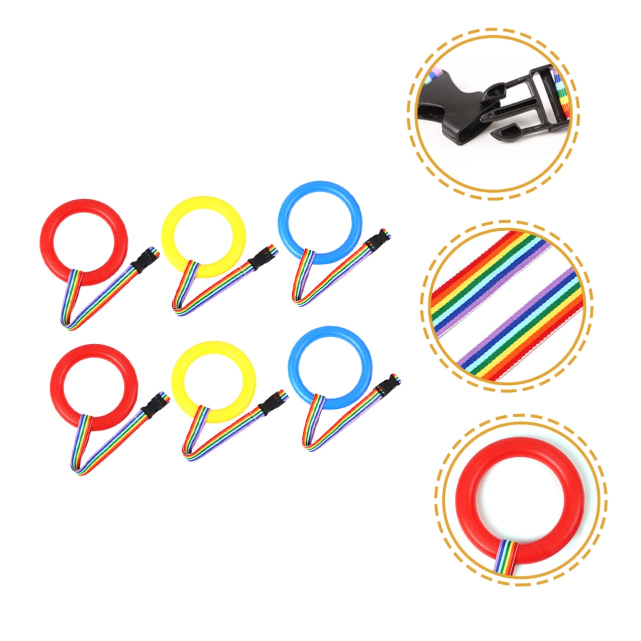 TOYANDONA Cuerda para caminar para niños, 30 piezas, correa de línea, desmontable, juego de juguetes para alumnos, cuerda de plástico para caminar