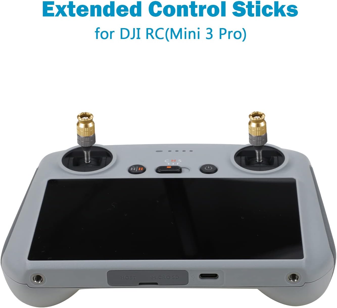 Anbee Controlador de aluminio CNC actualizado, palanca de mando de repuesto compatible con controlador DJI RCRC 2 – DJI Air 3  Mini 33 ProMini 4 Pro