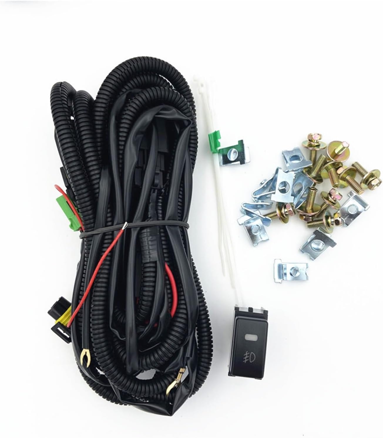 2 piezas de luz antiniebla compatibles con Nissan March Micra Hatchback Car Hologen lámpara antiniebla cubierta cromada parachoques delantero luz