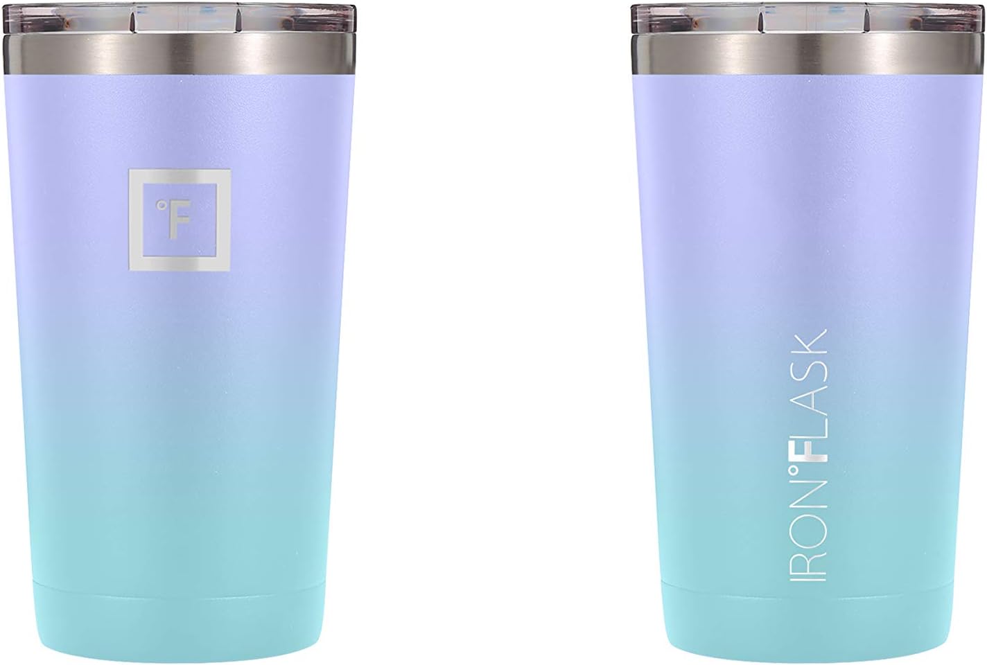 IRON FLASK Vaso clásico de 16, 24 o 32 onzas, acero inoxidable aislado al vacío, frío o caliente, moderno de doble pared, simple vaso térmico de