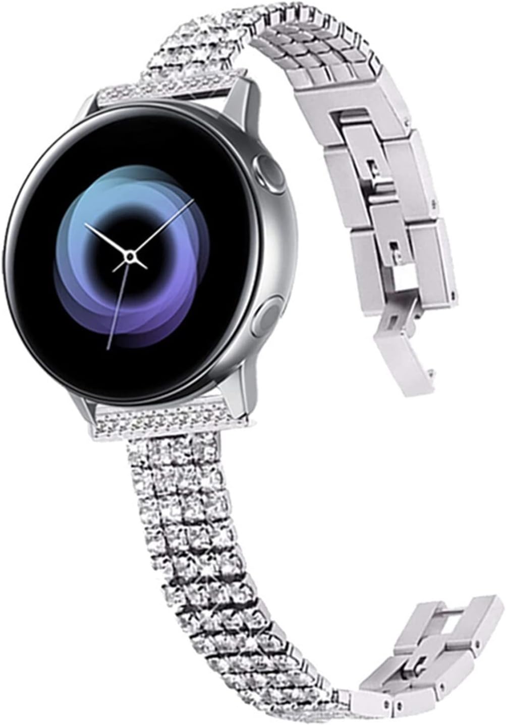 YANLITIAN – Correa de diamante de 0.78 y 0.86 pulgadas compatible con Samsung Galaxy Watch 3 de 1.61 y 1.77 pulgadas, S3 S2 de 1.654 pulgadas, 1.811