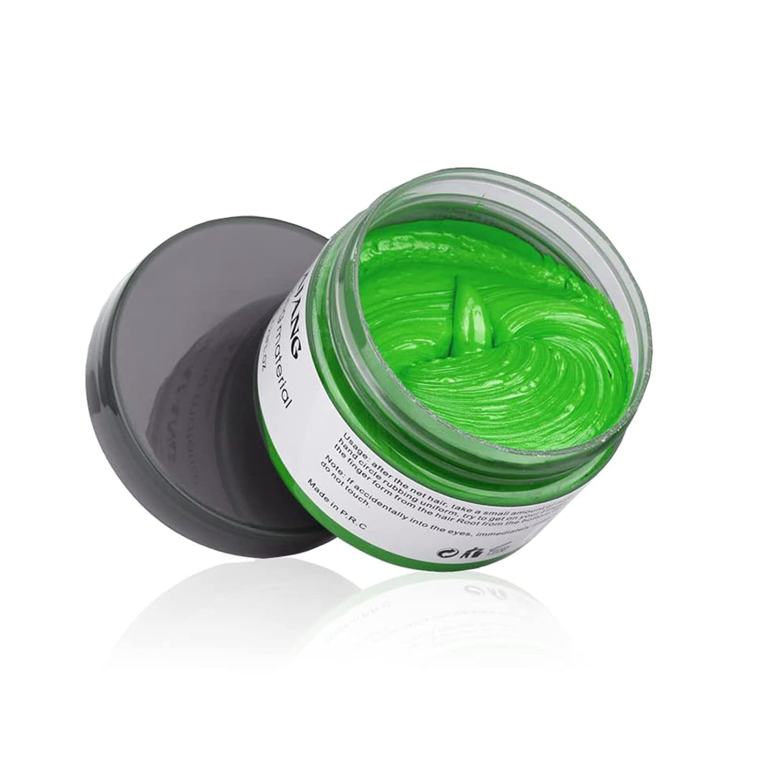 Color de cera temporal verde para el cabello, color verde en aerosol para el cabello, tinte de cera para el cabello, arcilla para peinar el cabello,
