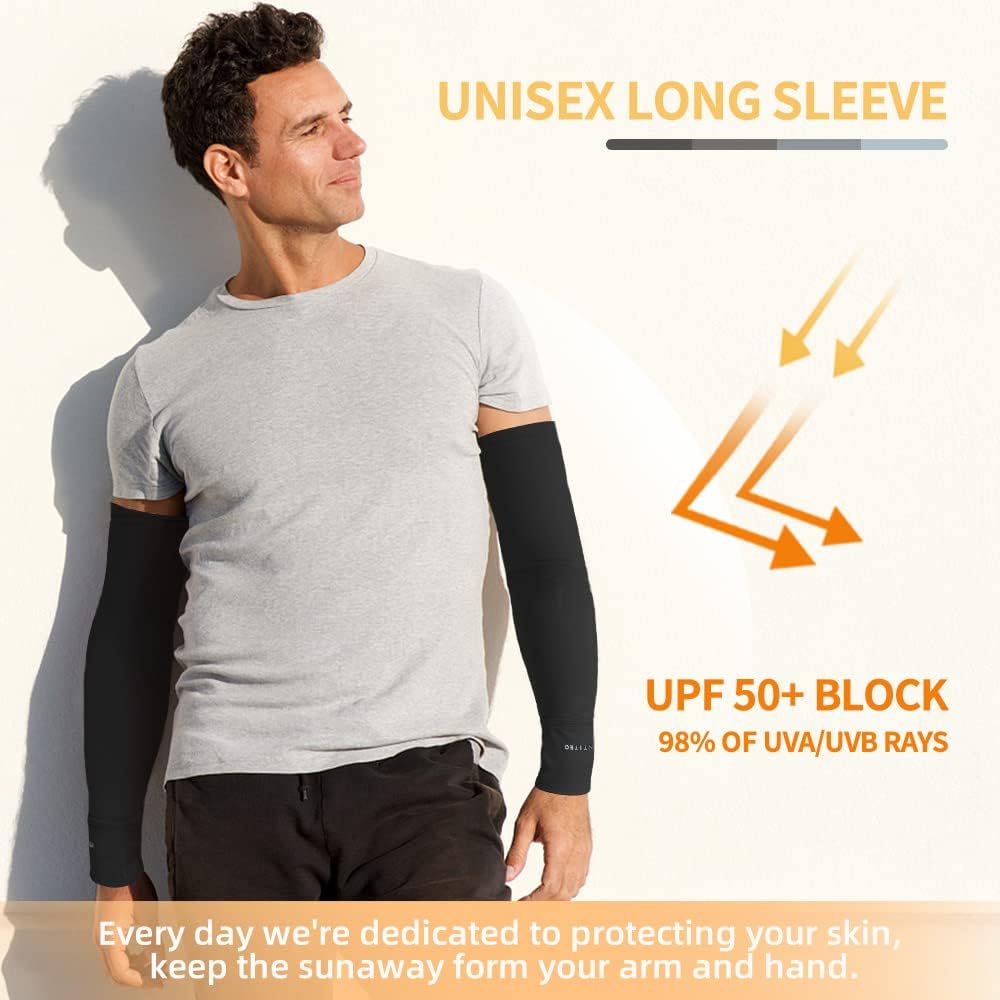 Mangas de compresión con protección UV para hombres y mujeres, cubierta de tatuaje, manga de codo refrescante