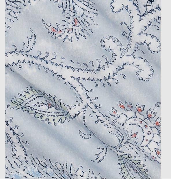 Lauren Ralph Lauren Karina – Juego de edredón de 3 piezas, diseño floral de cachemira azul