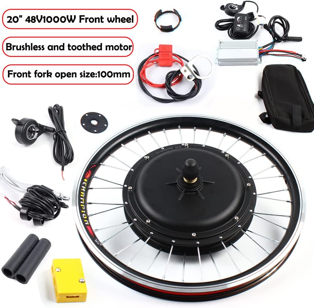 Kit de motor de bicicleta eléctrica, 48 V, 1000 W, 36 V, 250 W350 W, kit de conversión de bicicleta eléctrica para rueda delanteratrasera, kit de
