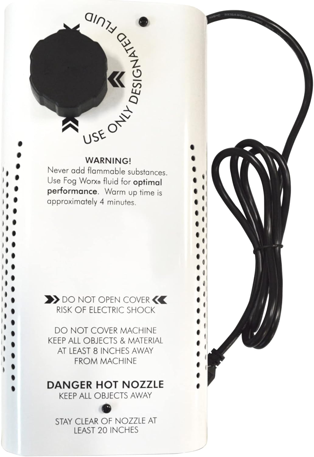 Fog Worx Máquina de niebla profesional de 700 W, incluye control remoto con cable de 9 pies, control remoto inalámbrico, soporte para colgar,