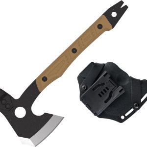 OKNIFE Otacle – Hacha multifuncional A1, resistente, espiga completa, hacha 4 en 1, cómoda, agarre antideslizante con funda Kydex duradera OKNIFE Otacle – Hacha multifuncional A1, resistente, espiga completa, hacha 4 en 1, cómoda, agarre antideslizante con funda Kydex duradera