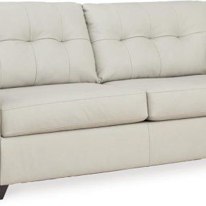 Signature Design by Ashley Belziani – Sofá cama moderno 2 en 1 de cuero copetudo con colchón plegable de espuma viscoelástica, tamaño matrimonial, Signature Design by Ashley Belziani – Sofá cama moderno 2 en 1 de cuero copetudo con colchón plegable de espuma viscoelástica, tamaño matrimonial,
