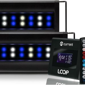 Current Orbit Marine IC PRO Sistema de luz led dual para acuario de arrecife con lazo inalámbrico, 36″ Current Orbit Marine IC PRO Sistema de luz led dual para acuario de arrecife con lazo inalámbrico, 36″
