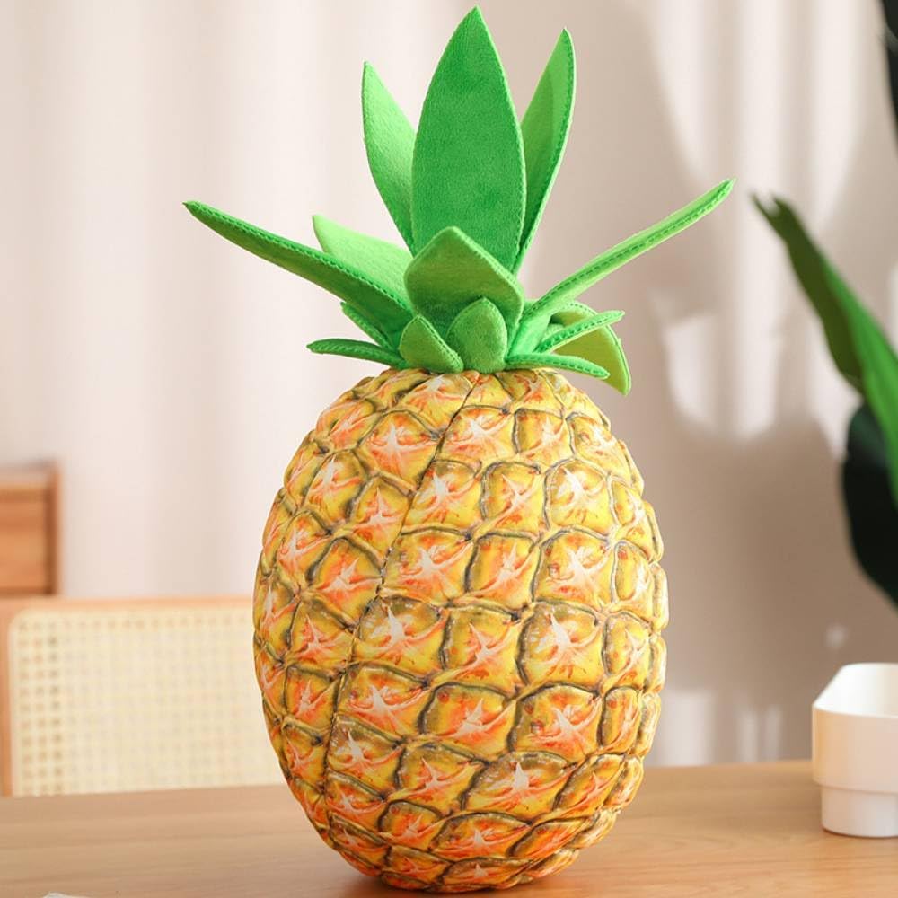Almohada de fruta de 16 pulgadas Piña Almohada Piña Juguete Relleno Muñeca de Piña