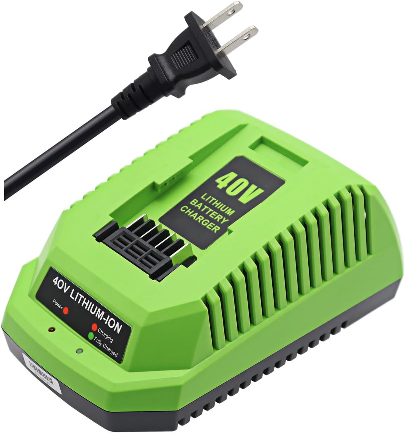 Cargador de repuesto compatible con Greenwks 40V cargador de batería de iones de litio 29482 29462 29472 2901319 2938302 BAF702 L-300 BAF704 BAF705