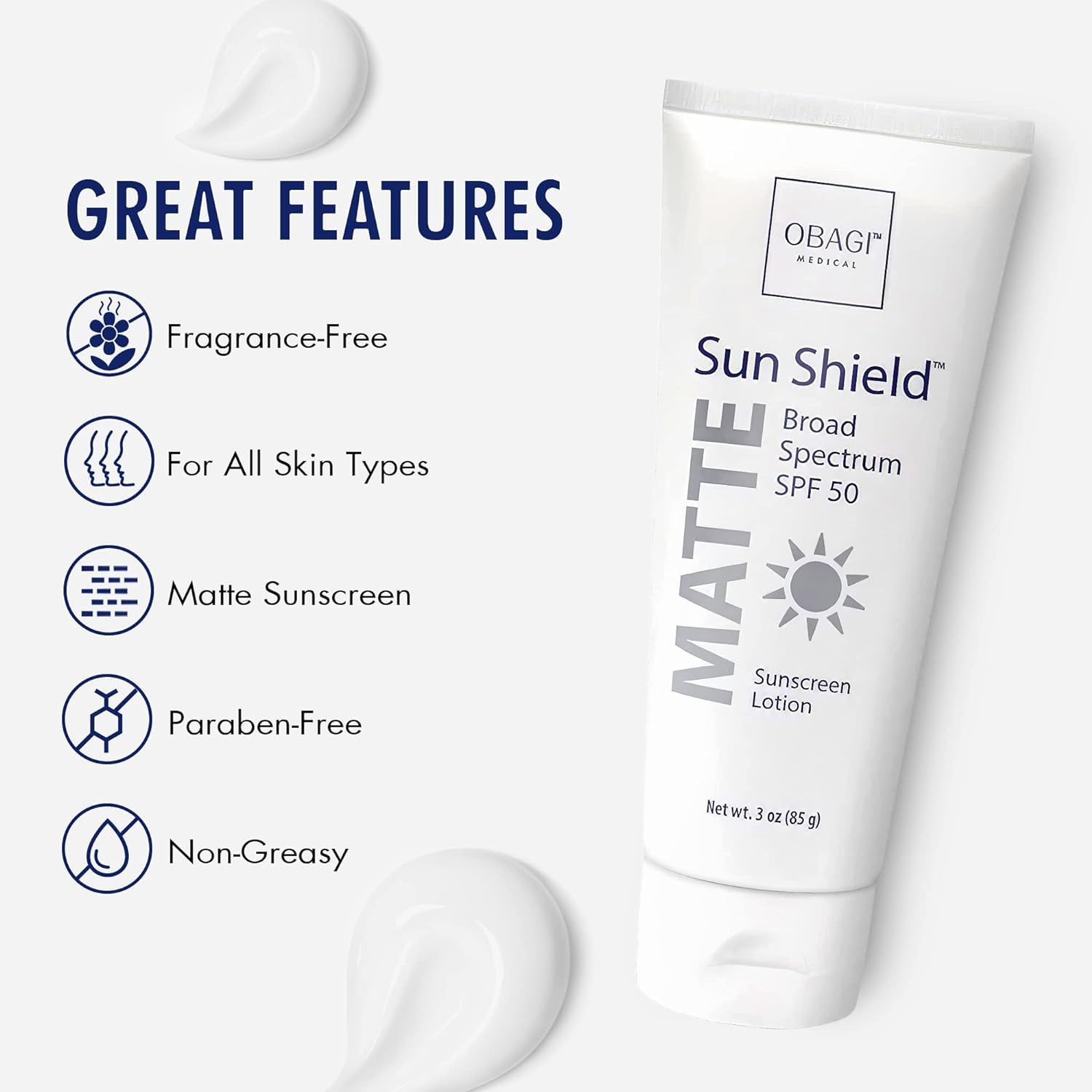 Obagi – Juego de productos esenciales para el cuidado de la piel, suero Obagi Professional-C, 15% (1 onza), Obagi Sun Shield Matte Broad Spectrum