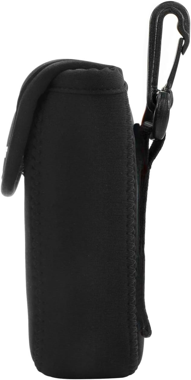 MegaGear Nikon Coolpix W300, AW130, Ricoh WG-30W, WG-50 Funda de neopreno ultra ligera para cámara, con mosquetón, color negro, MG1276, piel