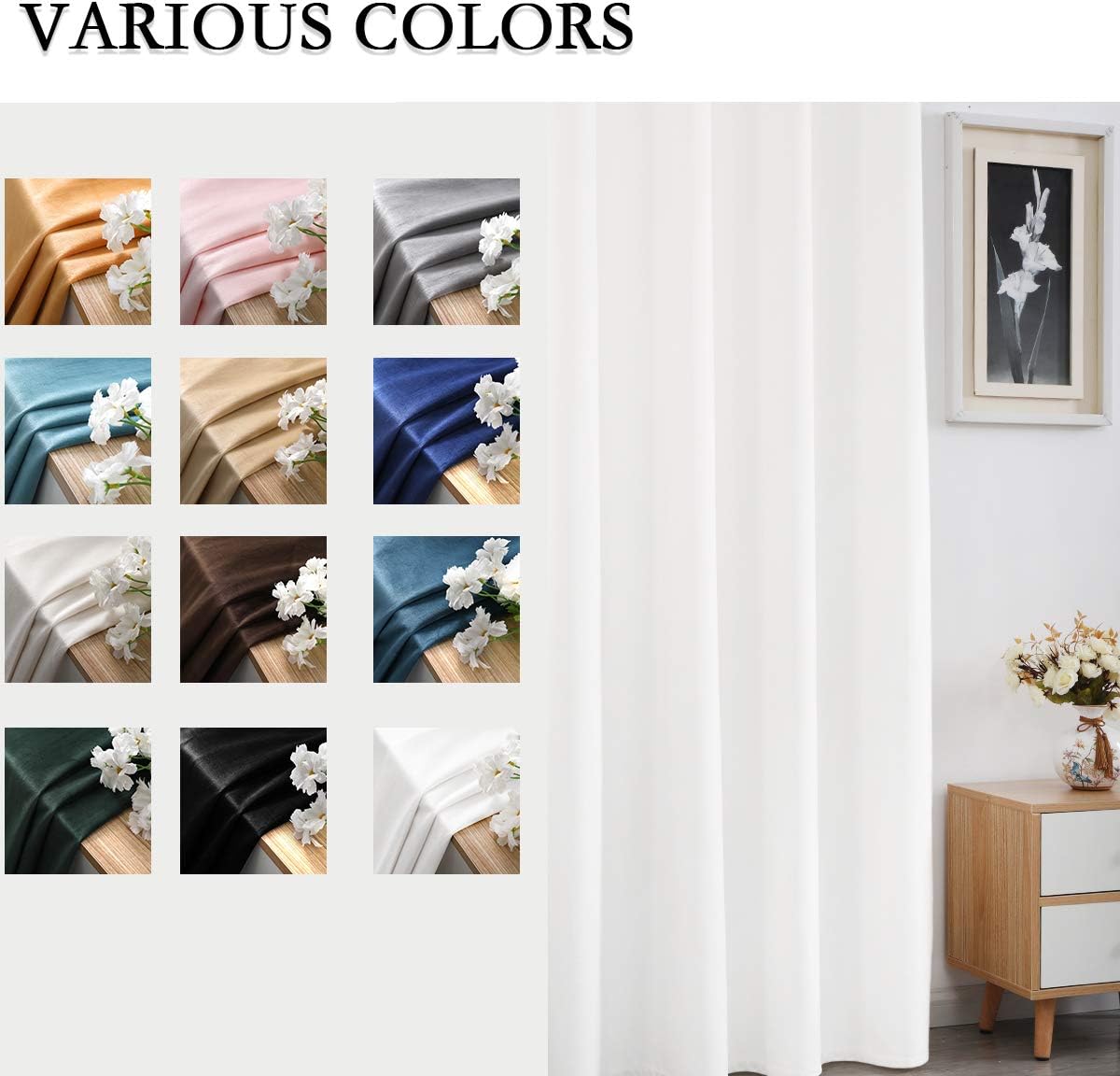 Cortinas de terciopelo suave para salón, cortinas con aislamiento térmico de terciopelo para tratamiento de ventanas de dormitorio, paños de cortina