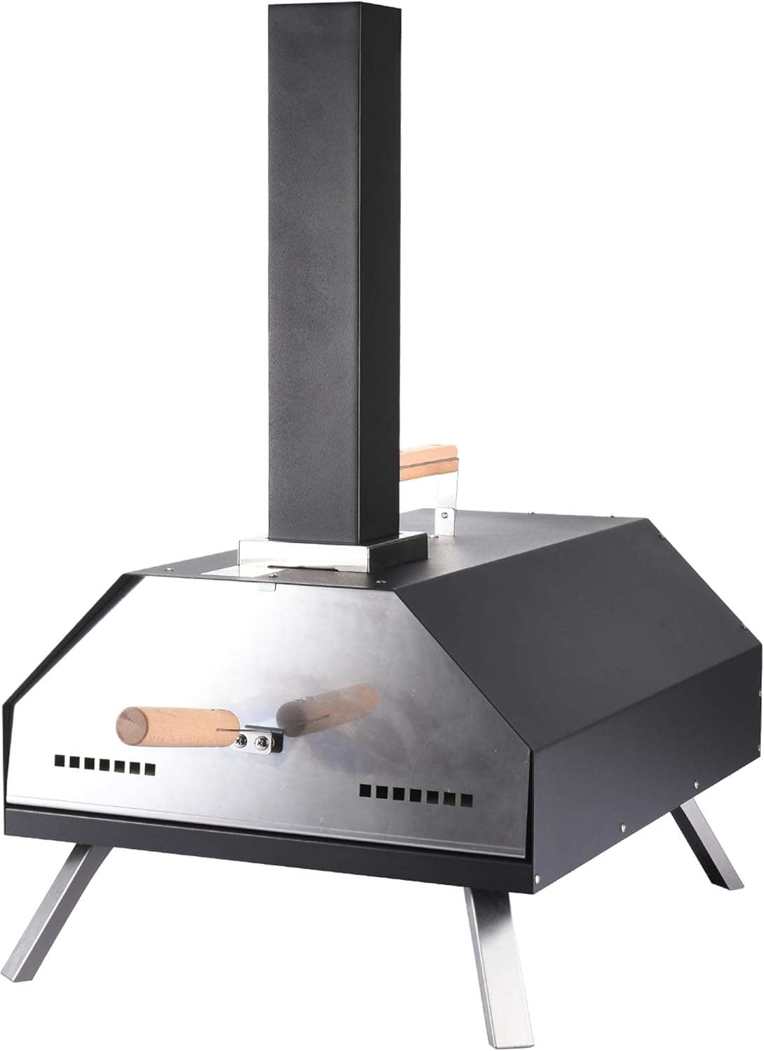 Zorestar Horno de pizza al aire libre – Horno de pizza ligero de acero inoxidable – Máquina de pizza portátil ideal para cocina al aire libre o