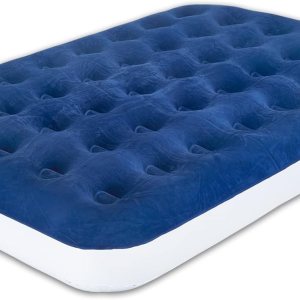 Colchón inflable de lujo duradero de 9 pulgadas con tecnología Comfort Coil y bomba de alta capacidad, bueno para campamento, hogar y viajes Colchón inflable de lujo duradero de 9 pulgadas con tecnología Comfort Coil y bomba de alta capacidad, bueno para campamento, hogar y viajes