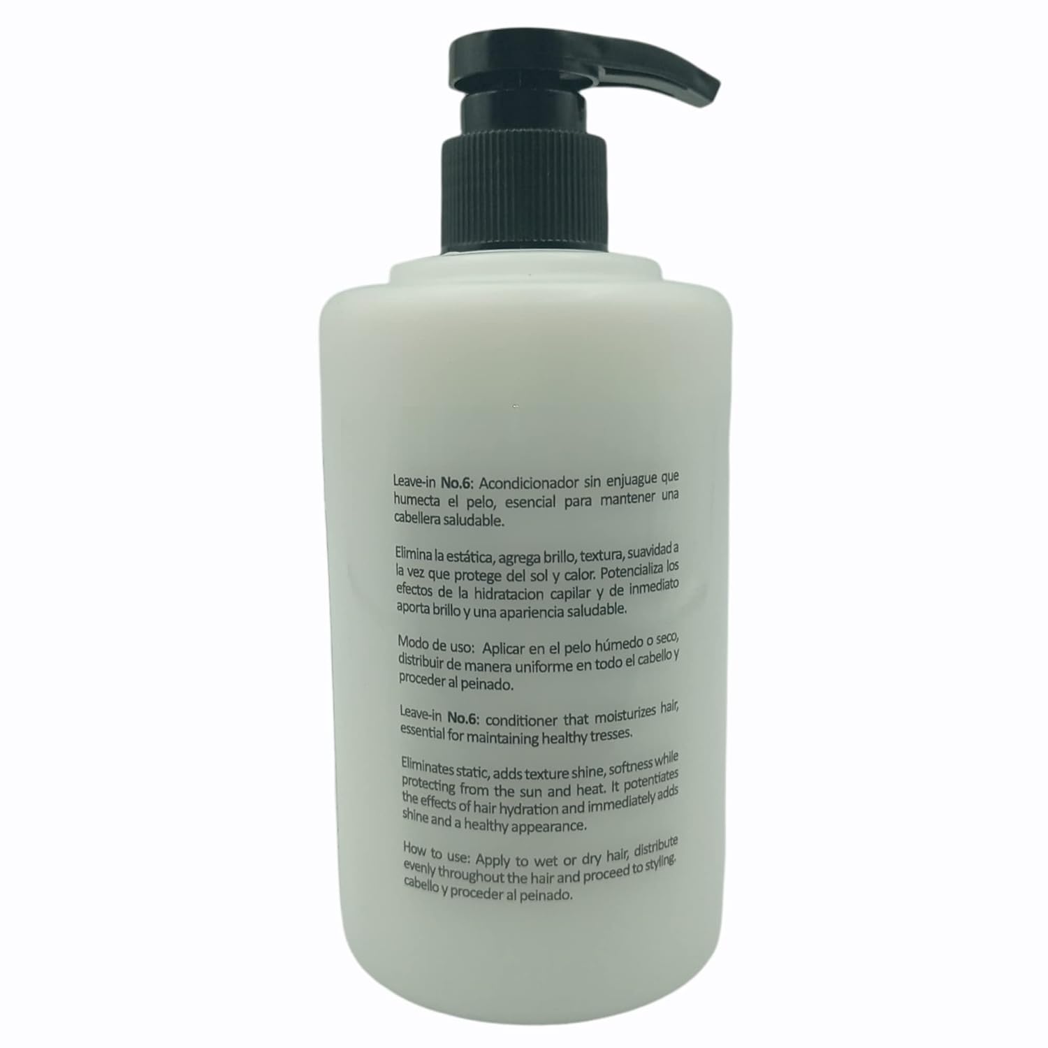 Natural PLEX – Leave-IN No.6 – Repara el cabello – Acondicionador – Hidratante – Protege del sol y el calor – da suavidad al cabello – 16oz