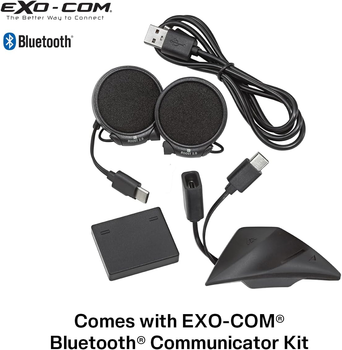 ScorpionEXO AT960 Modular Adventure Street – Casco de motocicleta para adultos con sistema de comunicación Bluetooth EXO-COM integrado, aprobado por
