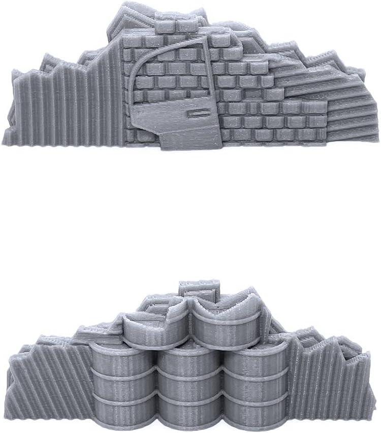 Shanty Obstacles by Terrain4Print, paisaje RPG de mesa impreso en 3D y terreno de juego de guerra para miniaturas de 1.102 in