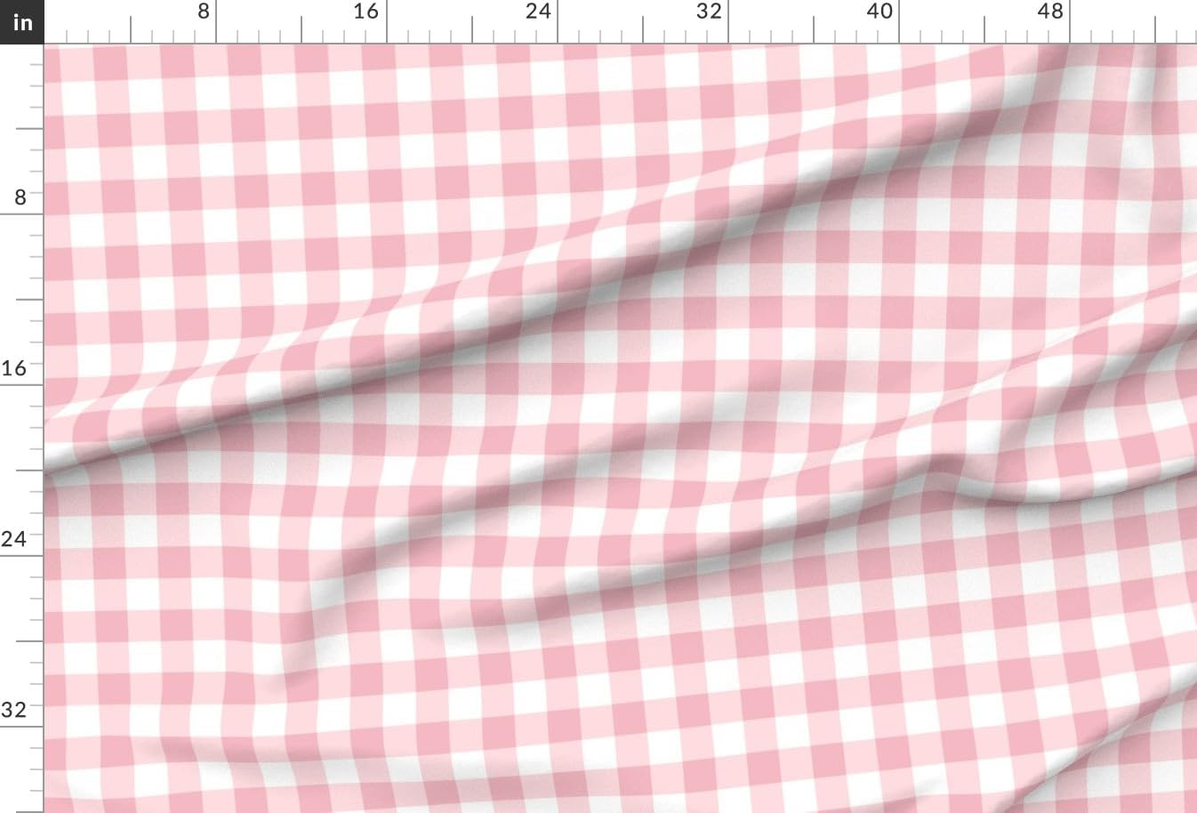 Spoonflower Fabric – Pink Retro Gingham Check Fun Groovy 90 S Tickled Bright Neon Country Printed on Satin Fabric Fat Quarter – Sewing Lining