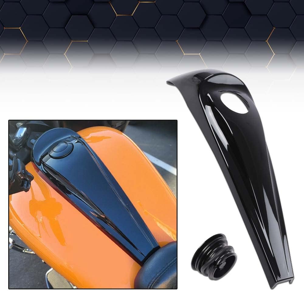 PIT66 Consola de combustible Dash + cubierta de tapa de tanque de gasolina compatible con Harley Electra Road Glide Touring 2008-2022