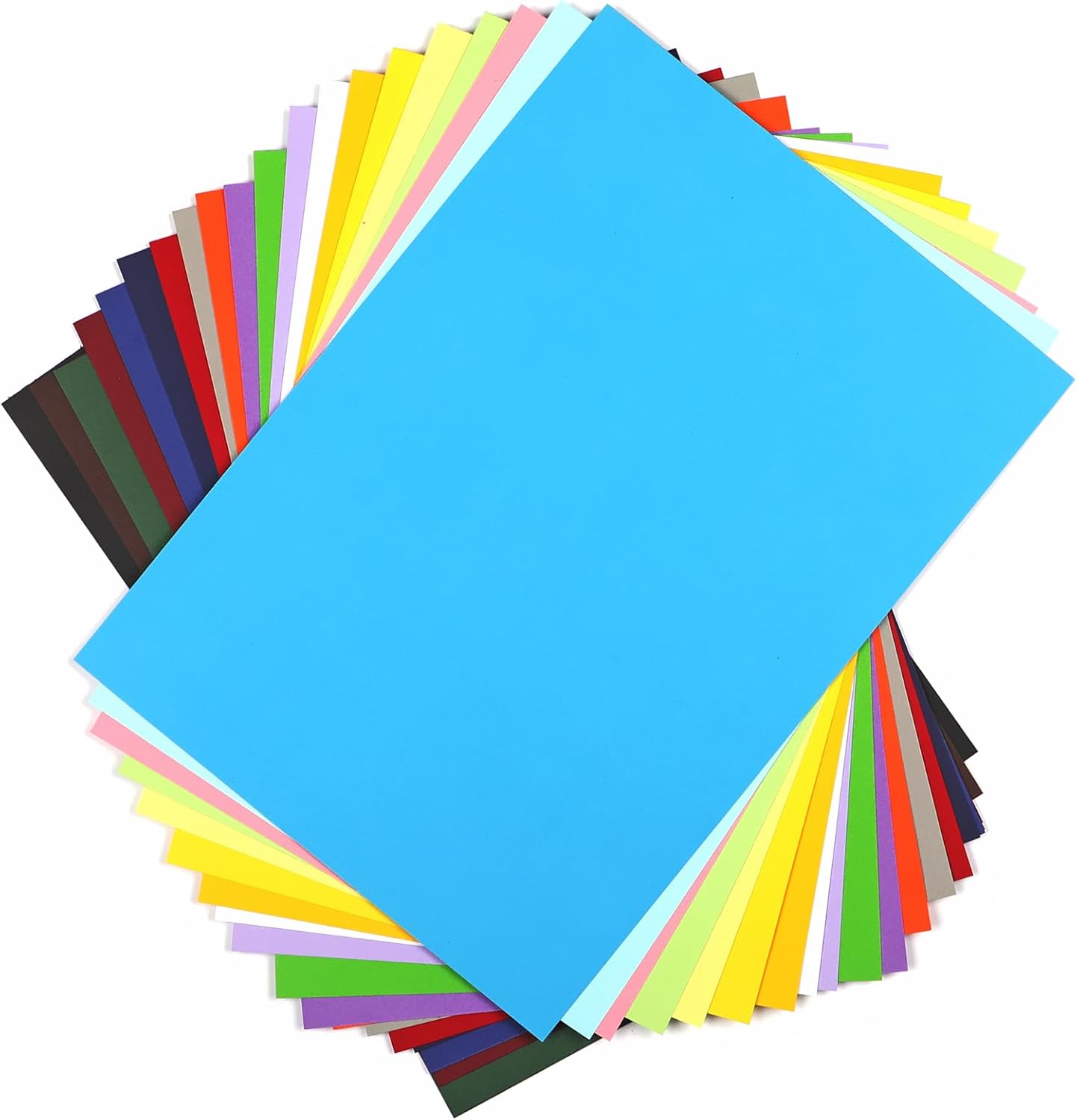 Cartulina de colores, 20 hojas, 20 colores surtidos, tamaño A4, papel de cartulina de 8.5 x 11 pulgadas, papel de cartulina de 75 libras de 75