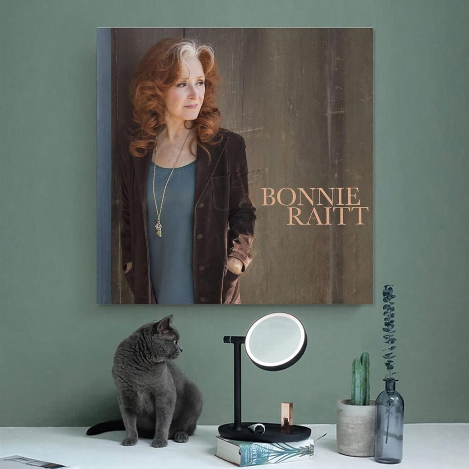 Bonnie Raitt – Póster de cantante de blues para pared, lienzo con pergaminos, pintura, imagen, decoración de sala de estar, enmarcadosin marco, 28 x