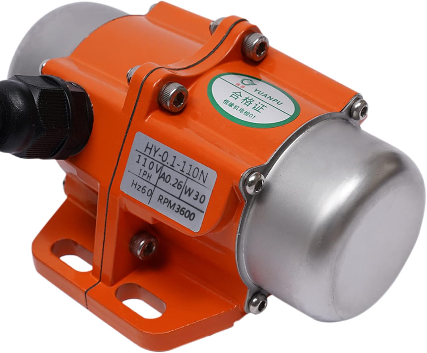 Vibración concreta del motor de vibración 30W – 3600RPM, vibradores vibratorios asíncronos de la aleación de aluminio de la CA 110V para la