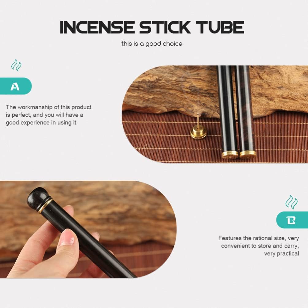 Tubo de soporte para quemador de incienso Línea de tubo de almacenamiento de incienso, palillos de incienso, caja de quemador de incienso, soporte