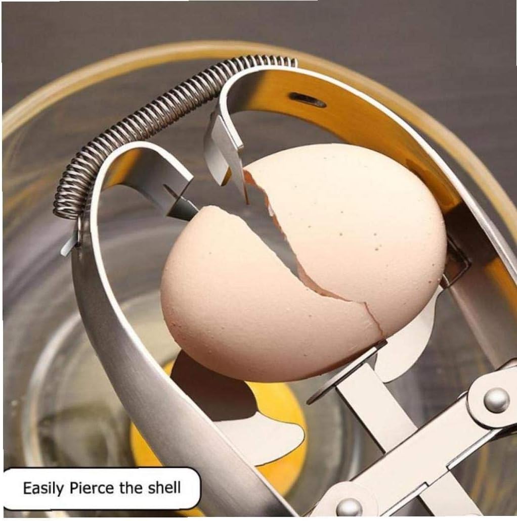 Cocina Acero Inoxidable Huevo Tijeras Cortador De Cáscara De Huevo Abridor De Huevos Topper Separador