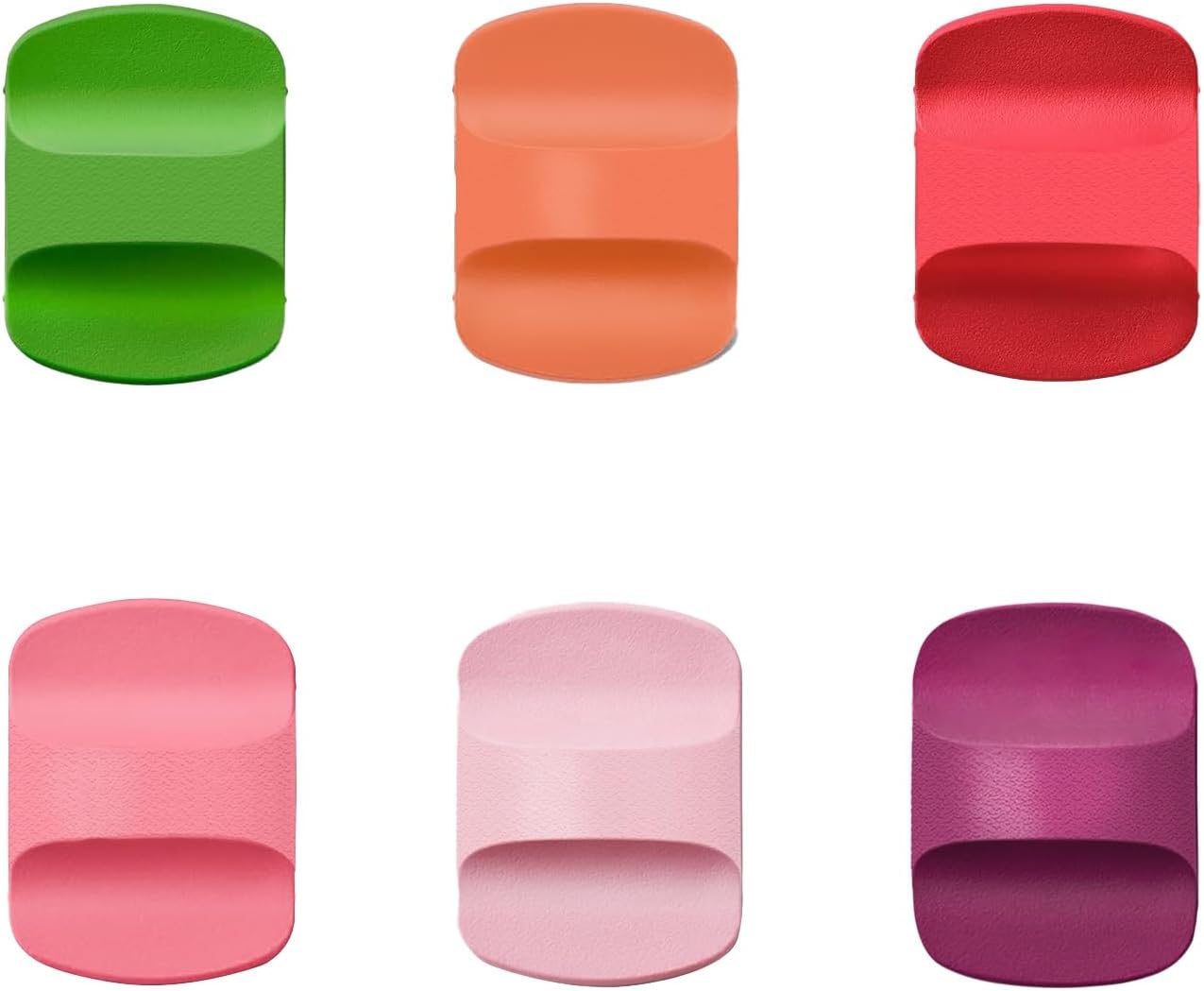 SOEOR Magslider – Paquete de 6 tapas magnéticas de repuesto para YETI (puerto rosa, rosa hielo, rosa Bimini, verde toldo, cangrejo King, arcilla de