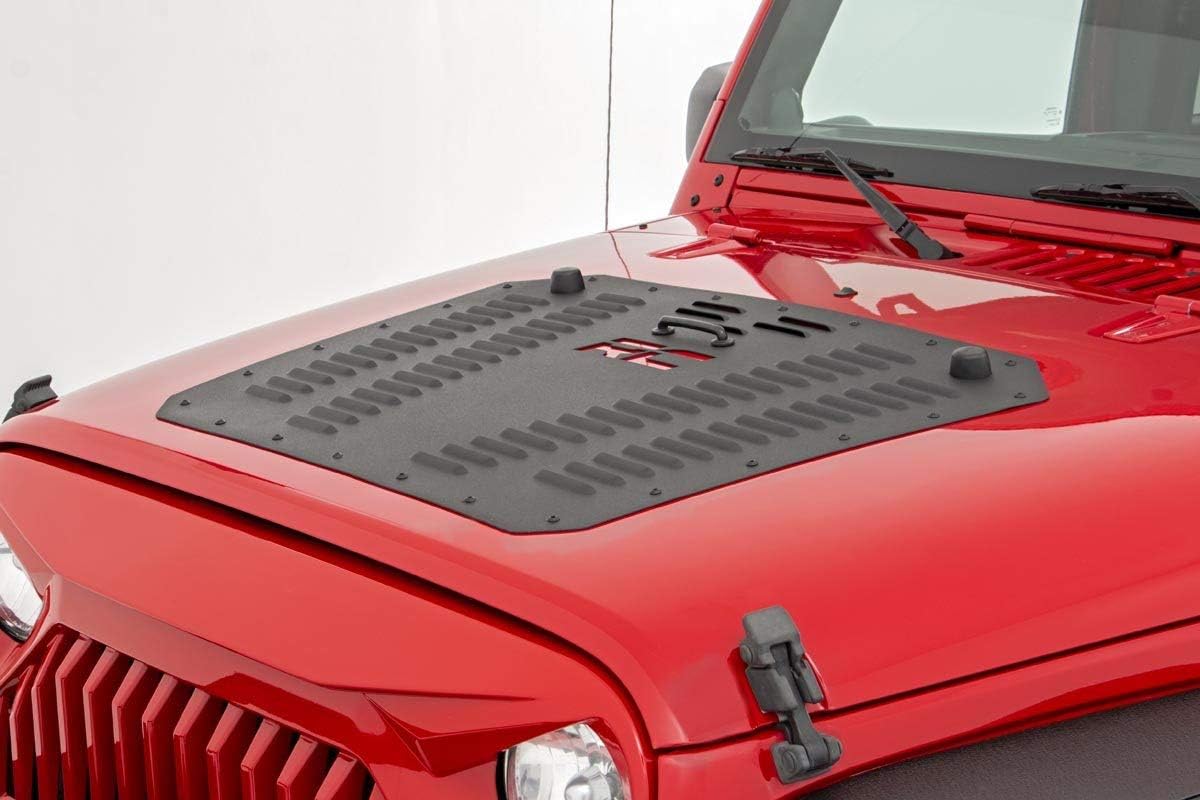 Rough Country Rejilla de capó para Jeep Wrangler JK 2007-2018 – 10527
