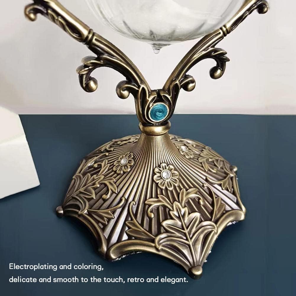 Temporizador de reloj de arena de 30 minutos, reloj de arena giratorio de 360, decoración de reloj de arena de cristal, cristal de hora de metal con