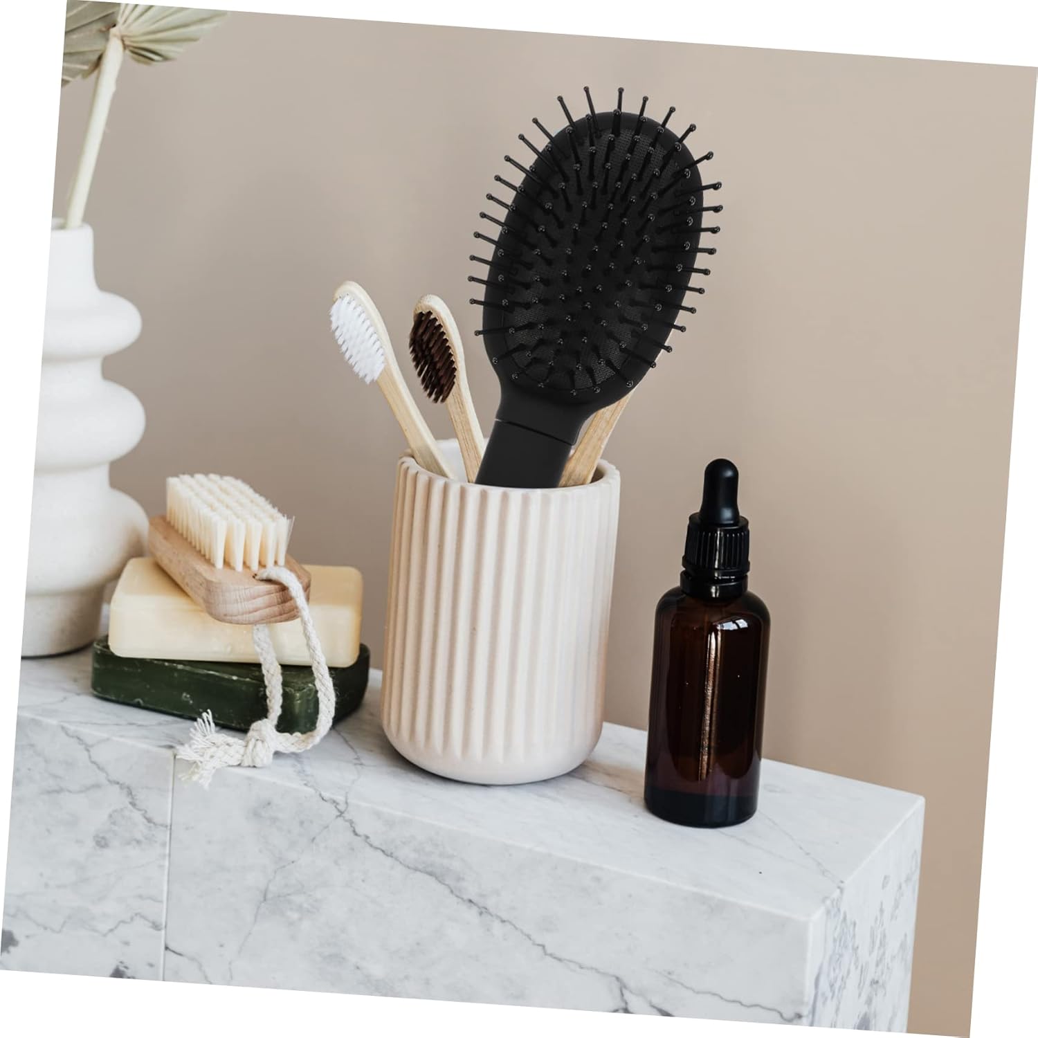 Uonlytech Caja de almacenamiento de peine Labret joyería cepillo de pelo de viaje joyería segura compartimento oculto contenedores compartimiento