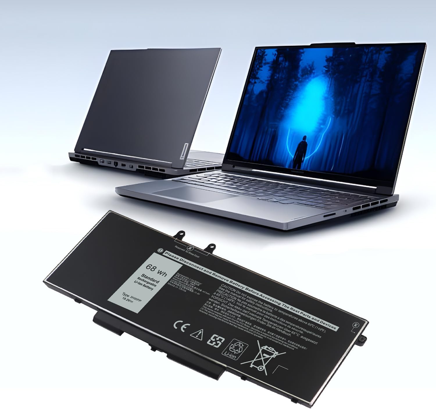 68WH 3HWPP – Batería de repuesto Dell para Dell Latitude 5510 5401 5410 5411 5501 5511 Precision 3541 3551 Inspiron 7706 2 en 1 Inspiron 17 75007506