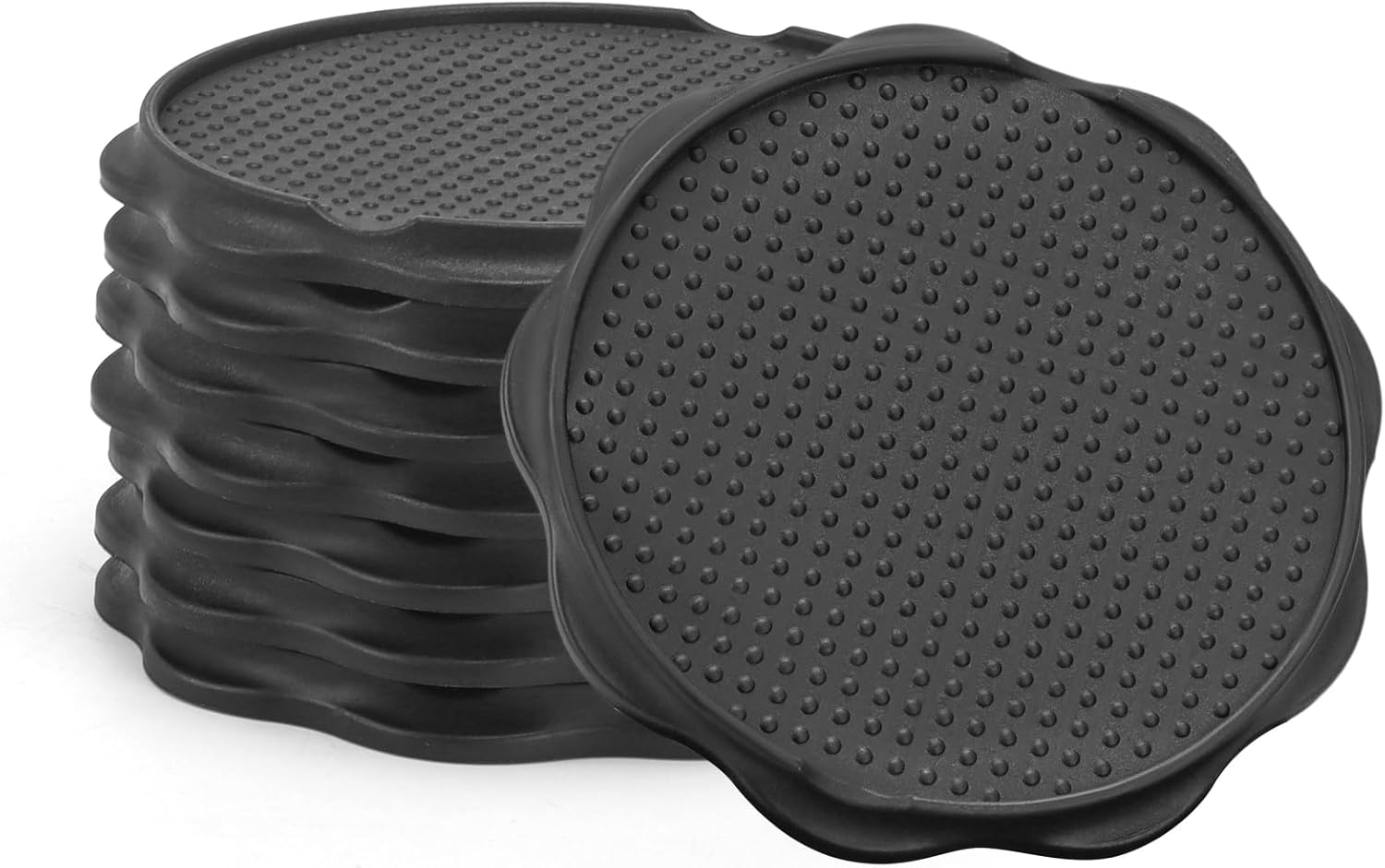 Juego de 8 almohadillas para muebles, almohadillas antideslizantes para muebles de alta resistencia, almohadillas redondas de plástico