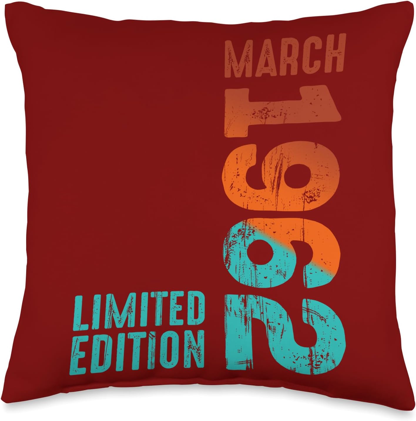 1962 Limited Edition 1962 March 1962 Year 1962 Retro 1962 Throw Pillow