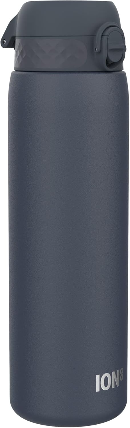 ION8 Botella de agua de acero inoxidable con aislamiento al vacío de 1 litro, 31.1 fl oz31 oz, a prueba de fugas, fácil de abrir, bloqueo seguro,
