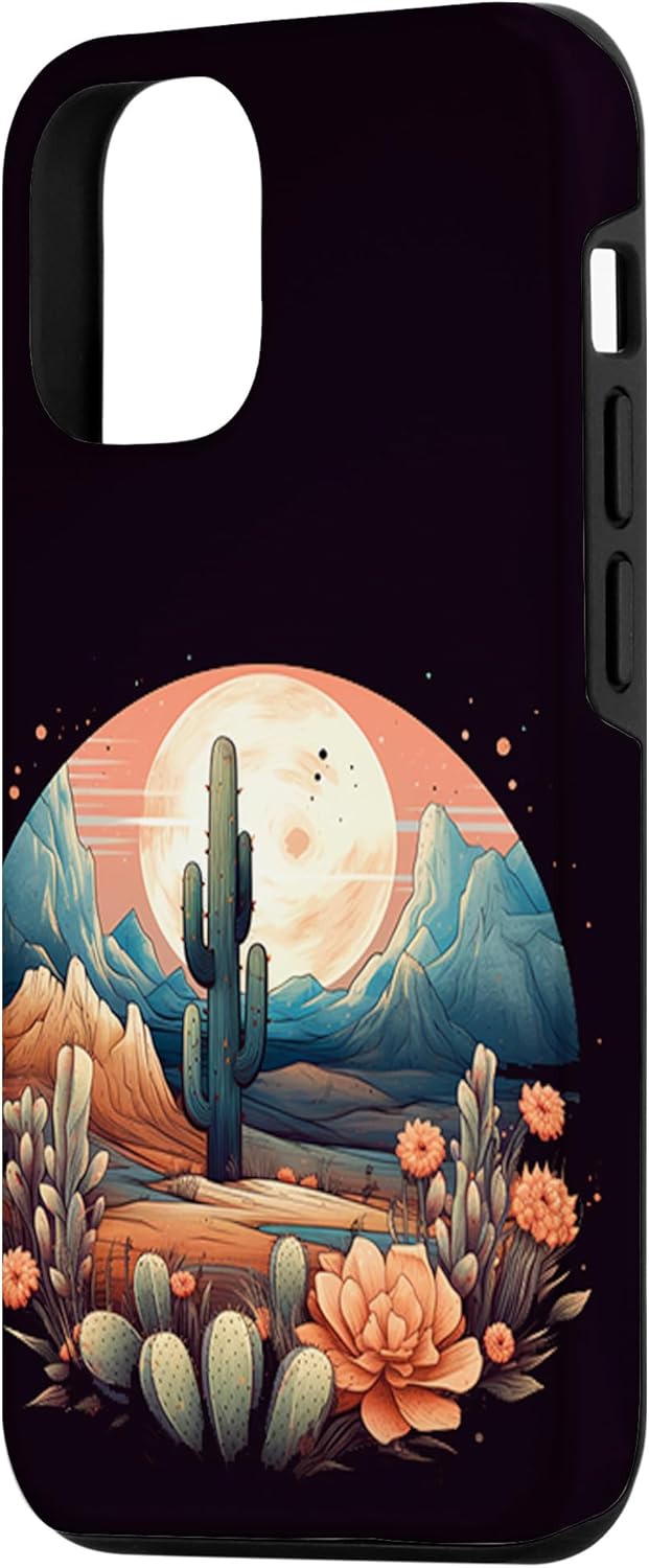 Funda para iPhone 1212 Pro Desert Moon Cactus